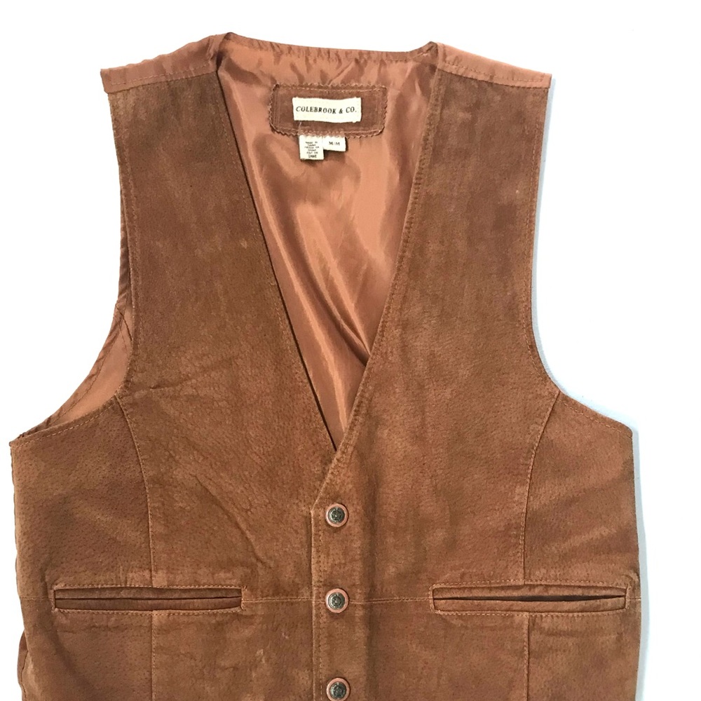 Colebrook & Co Women's 100% Leather Vest Size M/M